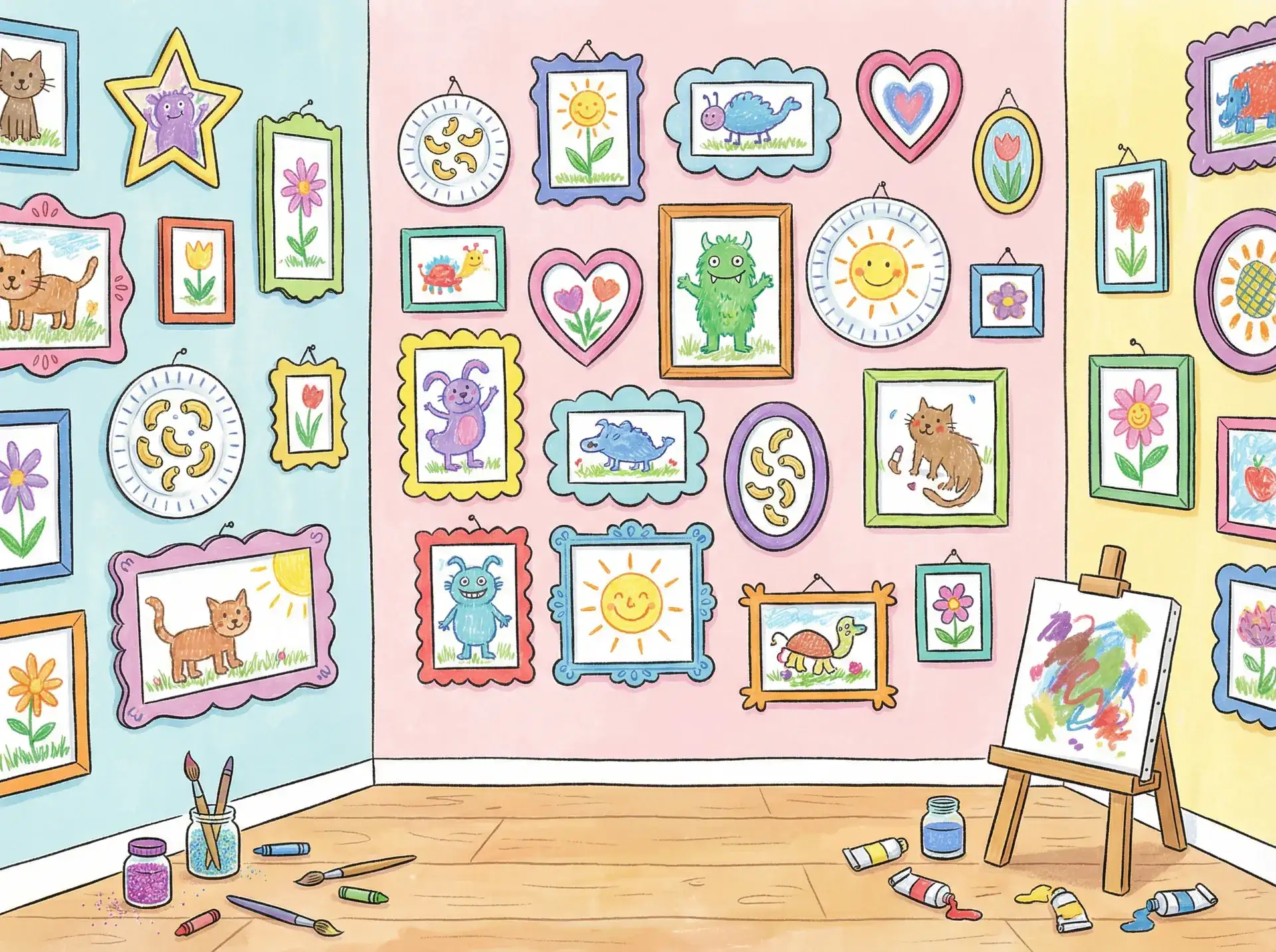 小朋友的彩色画作 - 麻仓优种子 创意展示